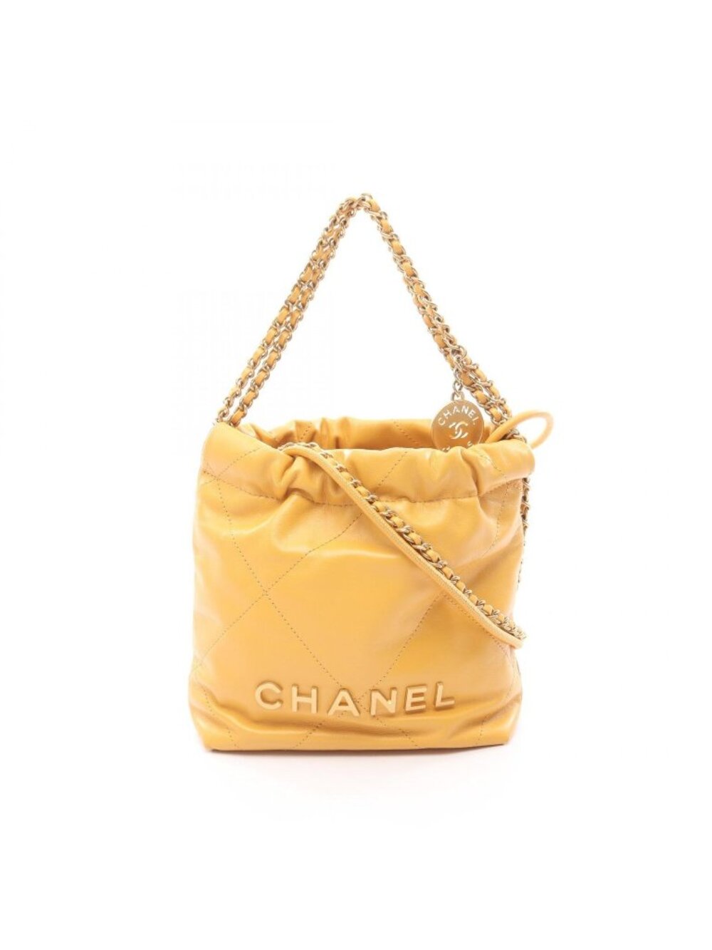 Chanel Shoulder Bag 22 Mini Master Leather 22 Quilted Chain